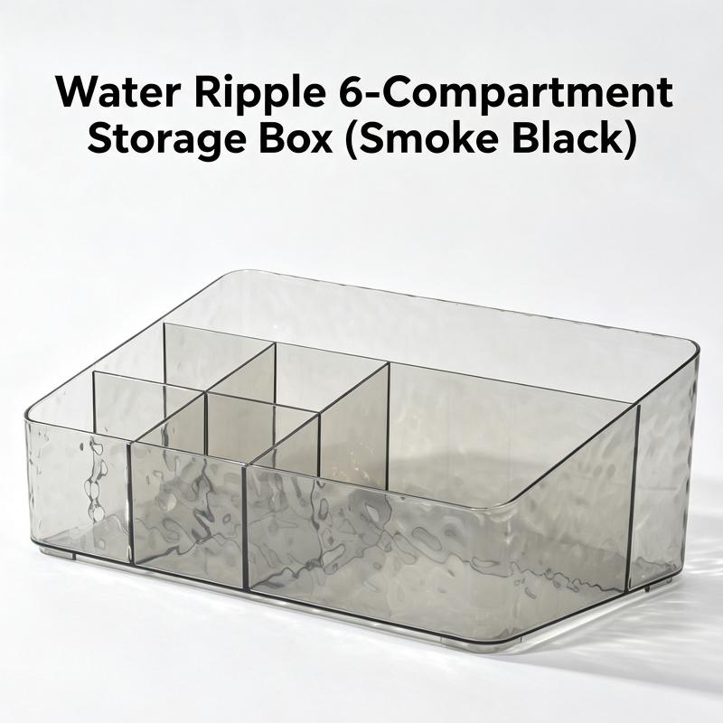 6 Compartment Clear Cosmetic S - Luxury Skincare Tools review and price