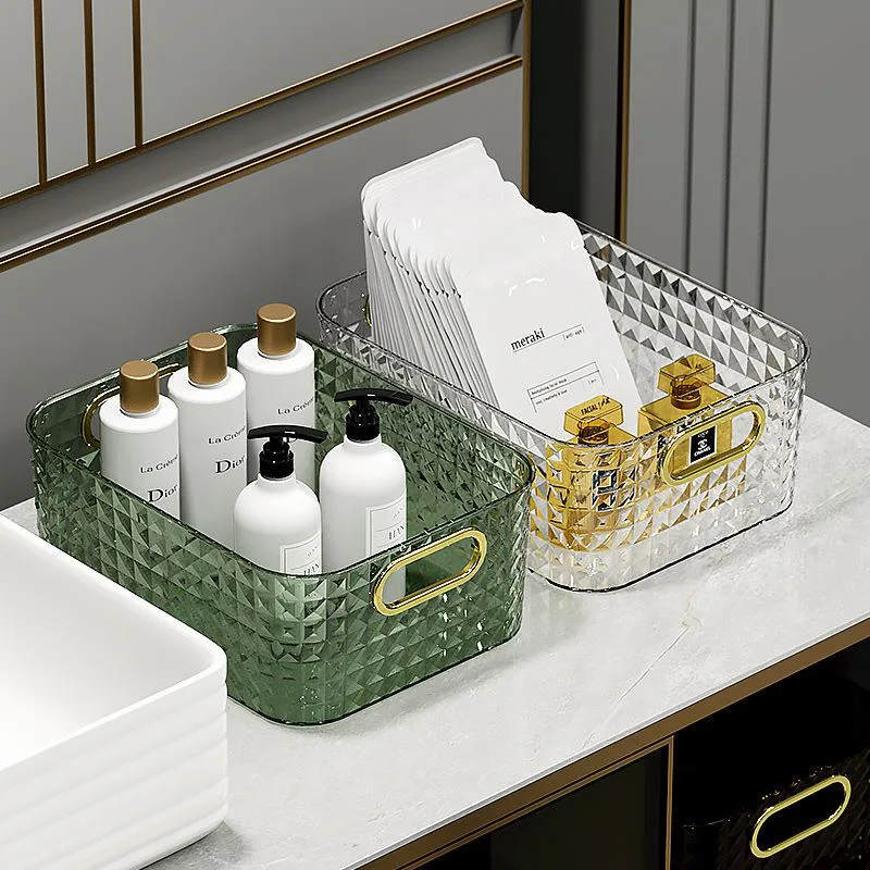 Desktop Cosmetics Storage Box  - Luxury Skincare Tools review and price