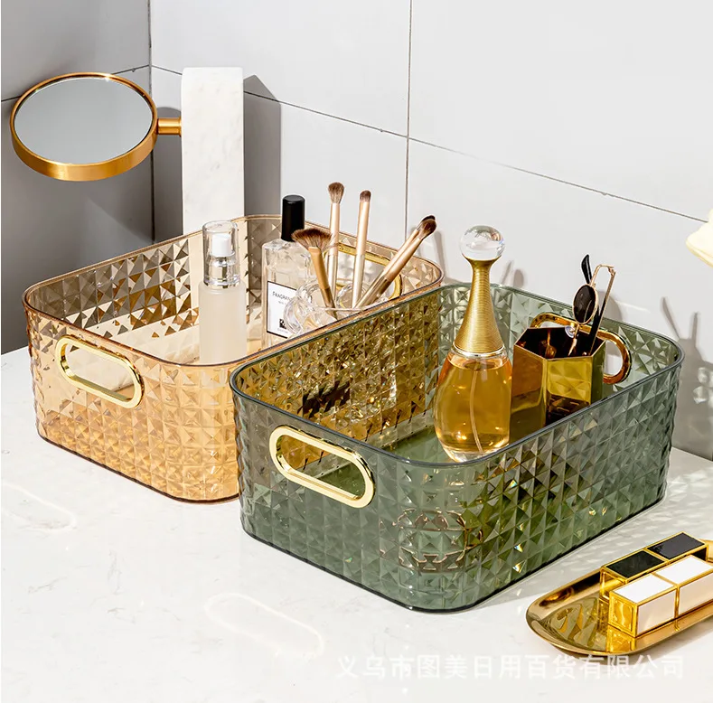 Desktop Cosmetics Storage Box  - Luxury Skincare Tools review and price