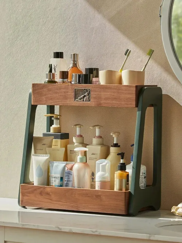 Desktop double-layer cosmetic  - Luxury Skincare Tools review and price