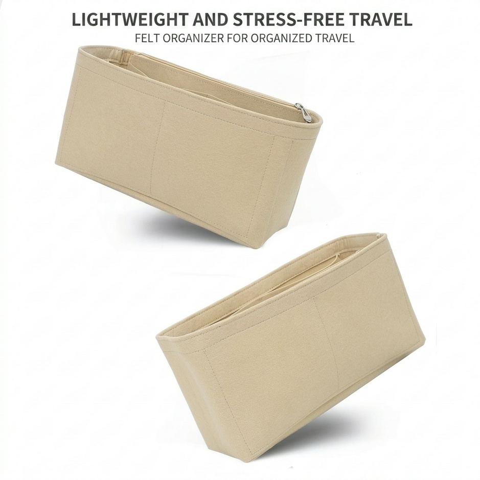 Women Felt Insert Bag Purse Or - Luxury Skincare And Makeup Brands review and price